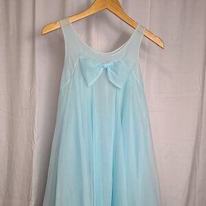 Vintage light blue babydoll nightie